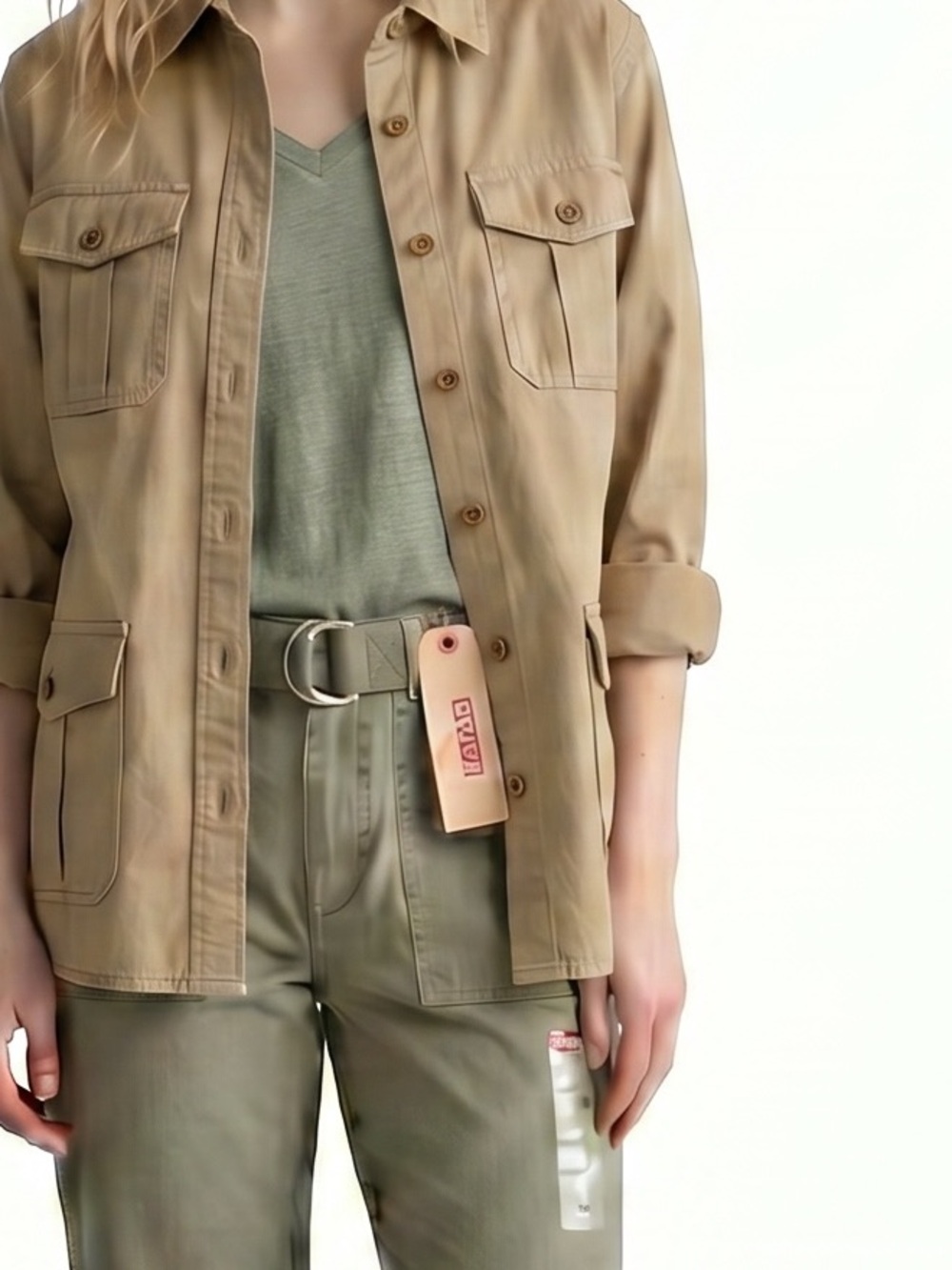 NWT Levi’s Olive Green Straight-Leg Women’s Size 34 x 30 Utility Surplus Pants